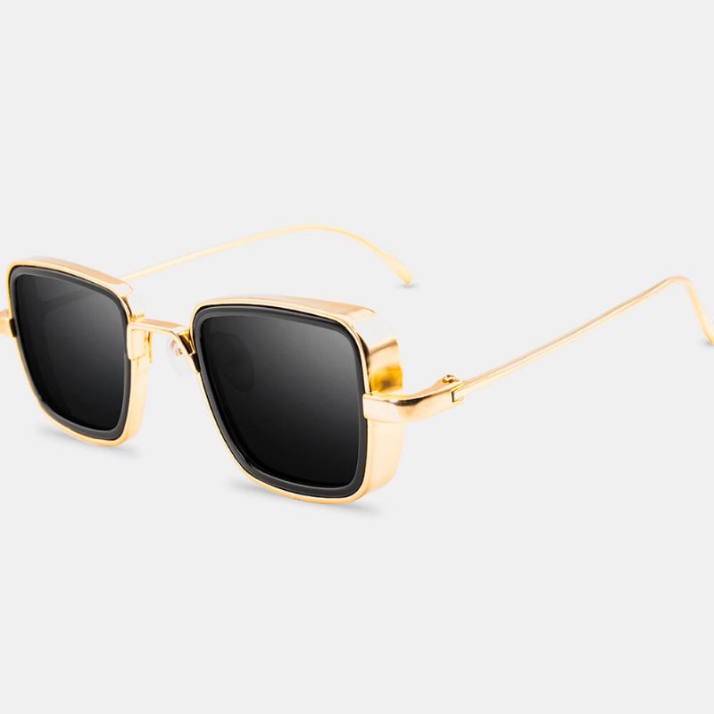 Miesten Retro Thick Edge Metal Frame Trend Aurinkolasit Rantaurheilu Ajaminen Ulkoilu Aurinkolasit