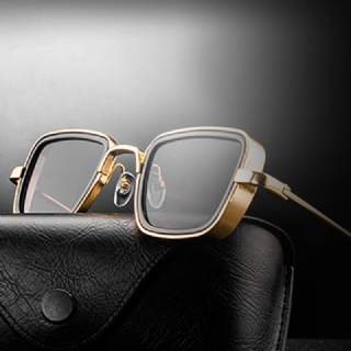 Miesten Retro Thick Edge Metal Frame Trend Aurinkolasit Rantaurheilu Ajaminen Ulkoilu Aurinkolasit