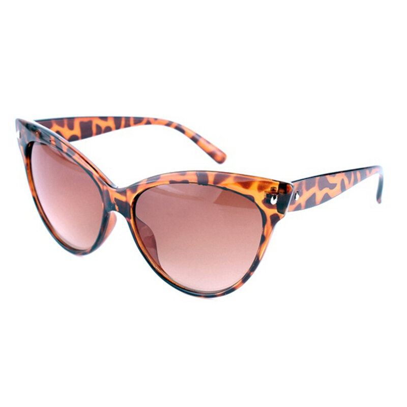 Naisten Cat Eye Vintage Polarisoidut Leopard-aurinkolasit