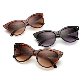 Naisten Cat Eye Vintage Polarisoidut Leopard-aurinkolasit