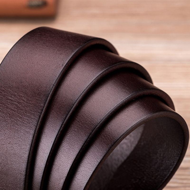 Aito Nahka Voide Nahka Business Casual Pin Solkivyö Nahkavyö Miehille