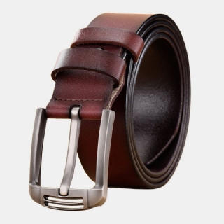 Miesten Aitoa Nahkaa 105/110/115/120/125/130cm Retro Wild Pin Solki Farkut Puvut Lehmännahkainen Vyö