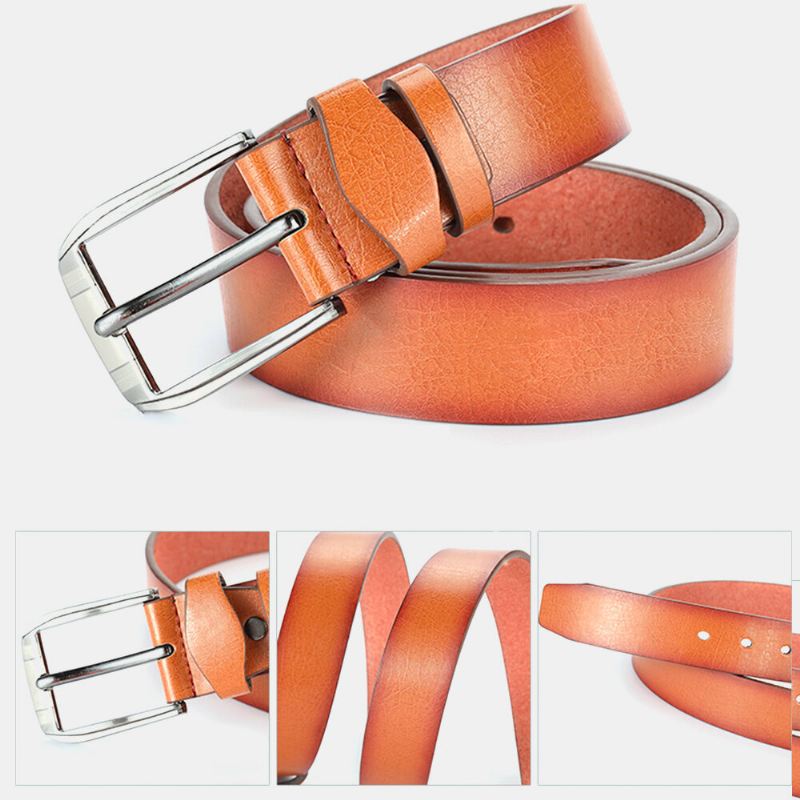 Miesten Keinonahka 120 cm Solki Business Casual Fashion Nahkahousujen Vyö
