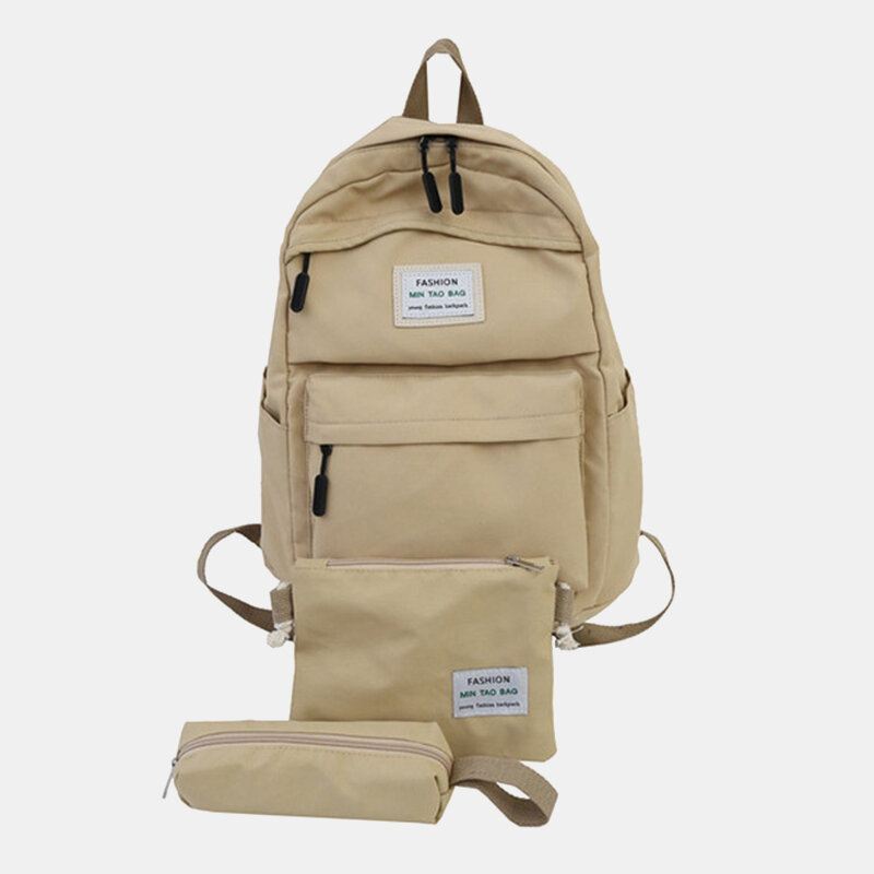 3 Kpl Casual Reppu Olkalaukku Crossbody Laukku Miehille Naisille
