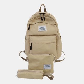 3 Kpl Casual Reppu Olkalaukku Crossbody Laukku Miehille Naisille