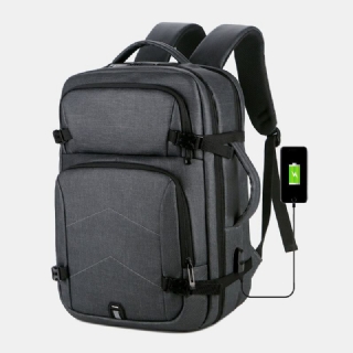 Miesten Suuri Kapasiteetti Vedenpitävä Usb-lataus 16 Tuuman Kannettavan Tietokoneen Laukku Business Outdoor Käsilaukku Reppu