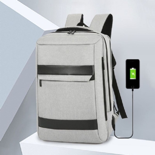 Miesten Usb-lataus Vedenpitävä Suuri Kapasiteetti Business Travel 16 Tuuman Kannettavan Tietokoneen Laukku Matkalaukun Reppu