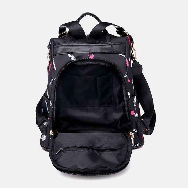 Naisten Oxford Feather Light Varkaudenesto Vedenpitävä Ulkokäyttöinen Multi-carry Matkakäsilaukku Olkalaukku Reppu