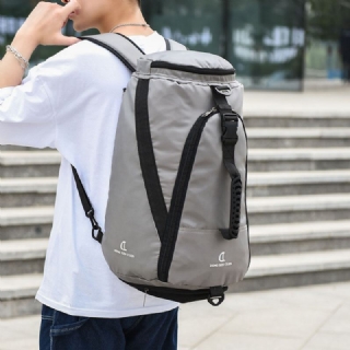 Unisex Nylon Vedenkestävä Kulutuskestävyys Ulkokäyttöinen Lyhytlaukku Suuri Koripallon Säilytyslaukku Matkalaukku Gym Bag Reppu