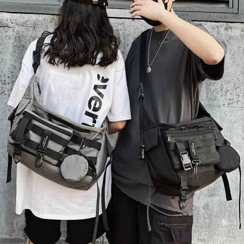 3 Kpl Miesten Nylon Myky Muotoinen Kolme Yhdessä Tyylikäs Urheilu Hippilaukku Crossbody Laukku Olkalaukku Hobo Bag