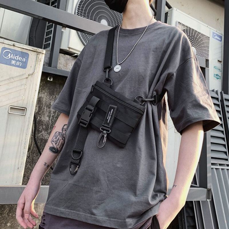 3 Kpl Miesten Nylon Myky Muotoinen Kolme Yhdessä Tyylikäs Urheilu Hippilaukku Crossbody Laukku Olkalaukku Hobo Bag