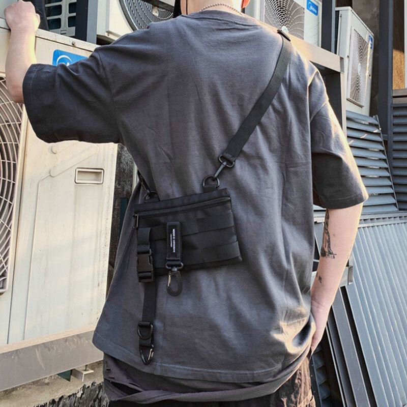 3 Kpl Miesten Nylon Myky Muotoinen Kolme Yhdessä Tyylikäs Urheilu Hippilaukku Crossbody Laukku Olkalaukku Hobo Bag