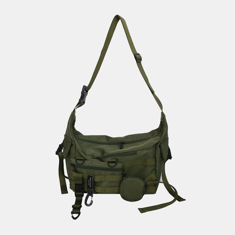 3 Kpl Miesten Nylon Myky Muotoinen Kolme Yhdessä Tyylikäs Urheilu Hippilaukku Crossbody Laukku Olkalaukku Hobo Bag