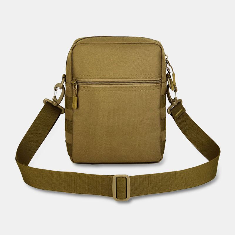 Miesten Camo Pattern-monitoiminen Suuri Kapasiteetti Ulkomatka-taktinen Laukku Crossbody Laukku Olkalaukku Neliömäinen Laukku