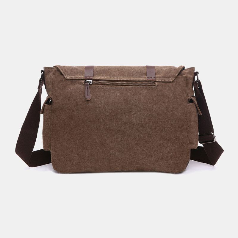 Miesten Kangas Takaosa Varkaudenesto Vetoketjutasku Crossbody Laukut Rento Iso 6.3 Tuuman Puhelinlaukku Olkalaukku