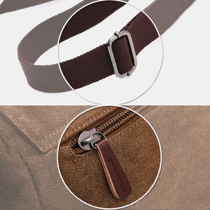 Miesten Kangas Takaosa Varkaudenesto Vetoketjutasku Crossbody Laukut Rento Iso 6.3 Tuuman Puhelinlaukku Olkalaukku