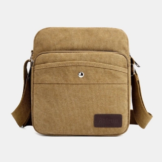 Miesten Kankainen Olkalaukku Crossbody Laukku Ulkokäyttöön