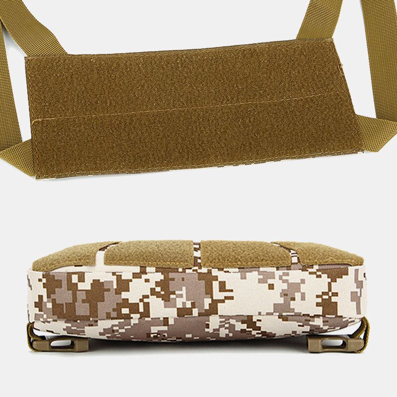 Miesten Liivi Tactical Rintalaukku Rento Crossbody Laukku