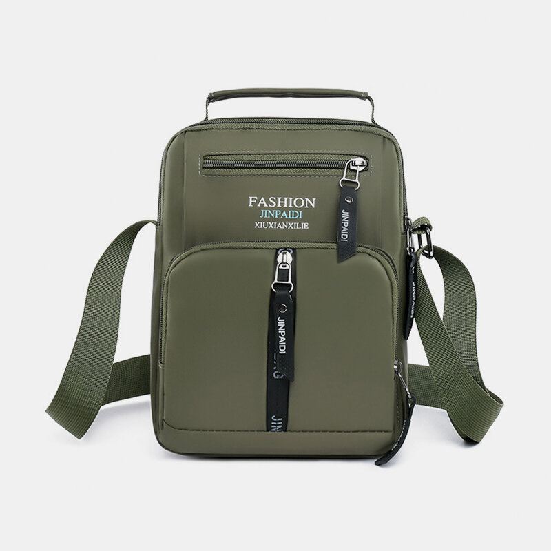 Miesten Oxford Cloth Monitaskuinen Suuri Tilavuus Monikerroksinen Vedenpitävä Crossbody Laukku Olkalaukku