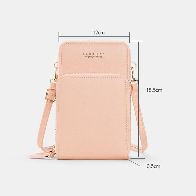 Naisten 5 Korttipaikkaa 6.3 Tuuman Puhelinlaukku Kiinteä Crossbody Laukku