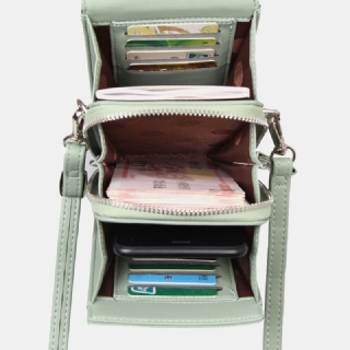 Naisten 8 Korttipaikkaa Puhelinlaukku Kiinteä Crossbody Laukku Olkalaukku