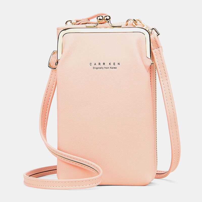 Naisten 9 Korttipaikkaa Puhelinlaukku Kiinteä Crossbody Laukku Olkalaukku