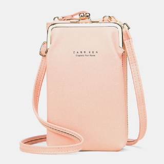 Naisten 9 Korttipaikkaa Puhelinlaukku Kiinteä Crossbody Laukku Olkalaukku
