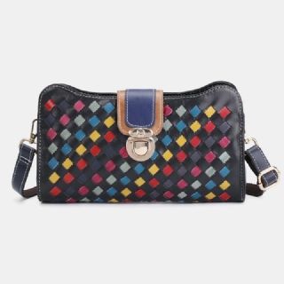 Naisten Aitoa Nahkaa Oleva Tilkkunahkainen Puhelinlaukku Crossbody Bag Olkalaukku