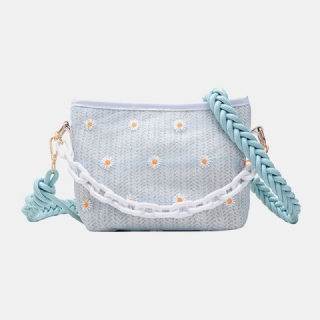Naisten Matkalaukku Straw Daisy Käsilaukku Crossbody Bag Olkalaukku