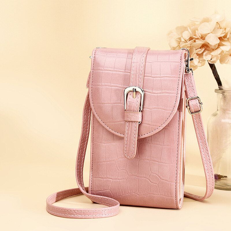Naisten Pu-nahkainen Alligaattorikuvio Suuri Kapasiteetti Rento 6.3 Tuuman Puhelinlaukku Crossbody Laukut Olkalaukku
