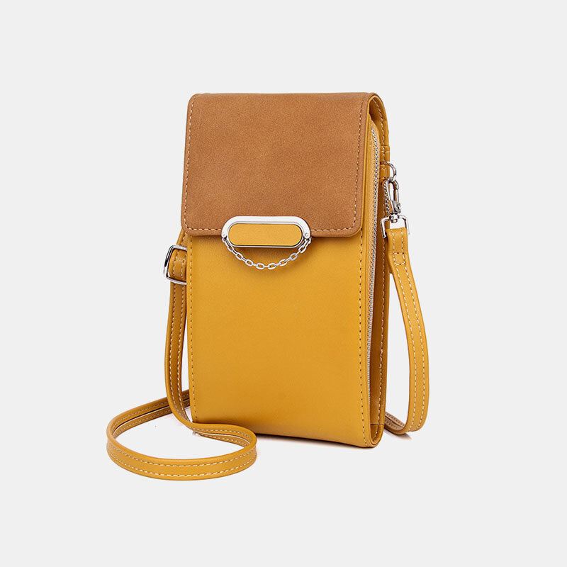 Naisten Pu-nahkainen Multi-carry Muoti Rennossa Puhelinlaukku Cross Body Bag