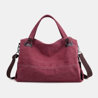 Naisten Rento Kangaskäsilaukku Multi-carry Crossbody Laukku
