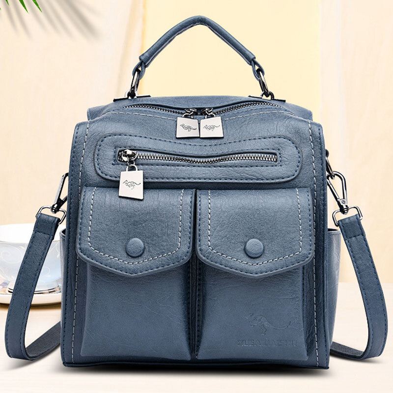 Naisten Rento Solid Crossbody Laukku Reppu Olkalaukku