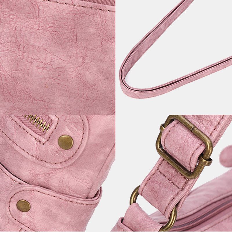Naisten Vedenpitävä Monitaskuinen Varkaudenesto Crossbody Laukku Olkalaukku