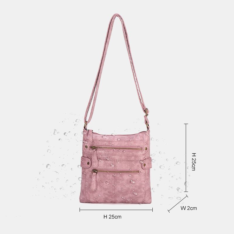 Naisten Vedenpitävä Monitaskuinen Varkaudenesto Crossbody Laukku Olkalaukku