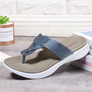 Naisten Flip Flop Rivet Kesä Beach-sandaalit