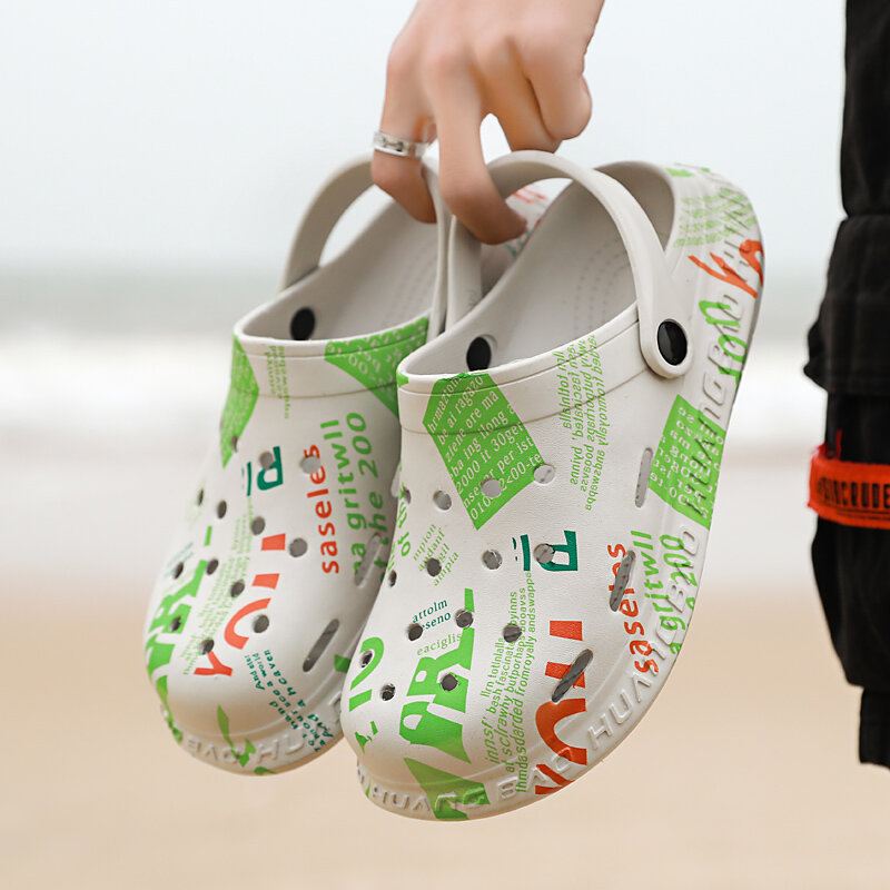 Unisex 2 In 1 Kevyet Slip-on Slingback Muulit Puukengät Vedenpitävät Liukumattomat Sandaalit