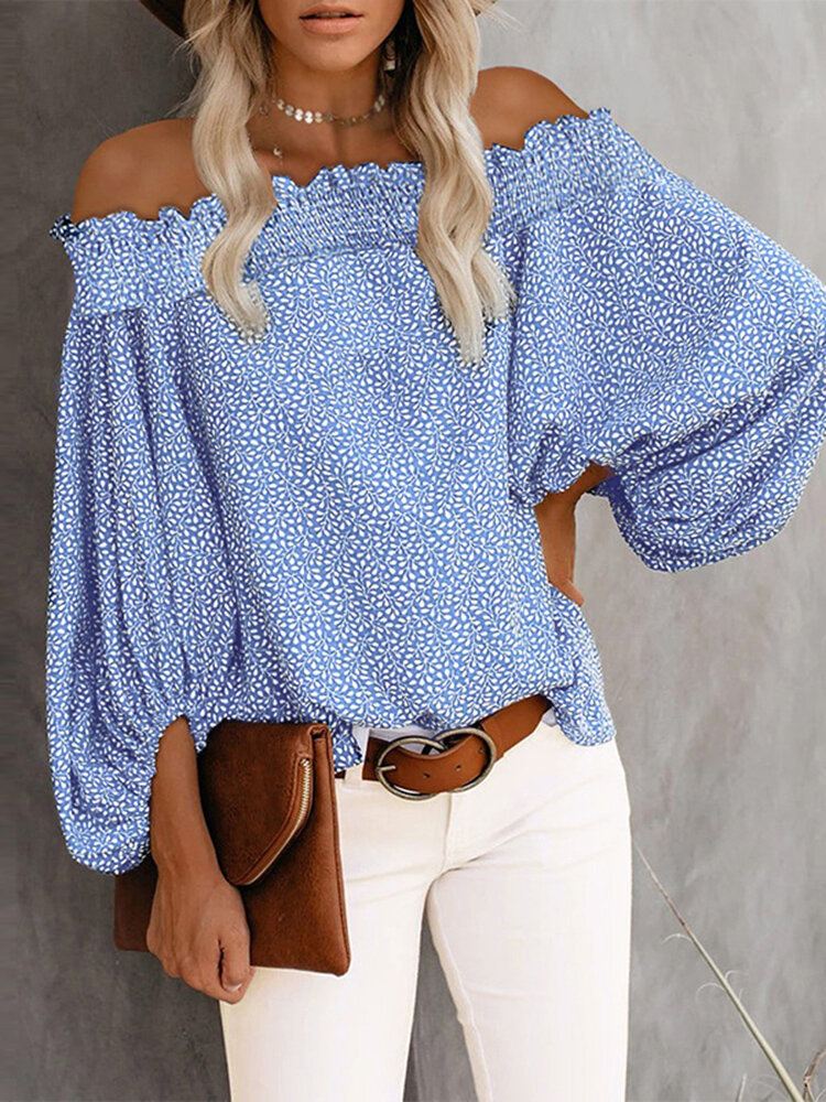 Naisten Olkaimeton Solid European Fashion Holiday Vacation Cozy-paita