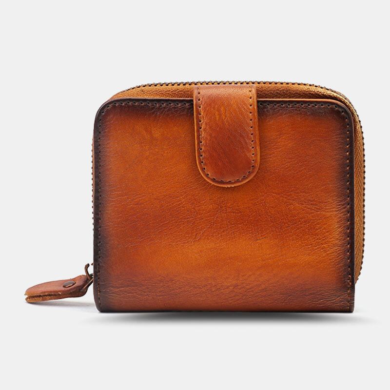 Ekphero Miesten Retro Pehmeä Nahka Lyhyt Monikäyttöinen Monikorttipaikka Korttikotelo Rahaklipsi Kolikko Kukkaro Lompakot