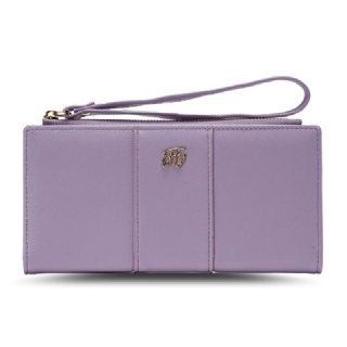 Joseko Naisten Tekonahkainen Monikorttipaikka Bifold Vetoketju Pitkä Lompakko Clutch Laukut