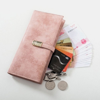 Naisten 5.5 Tuuman Puhelin 5 Korttipaikkaa Himmeä Bifold Pitkä Lompakko