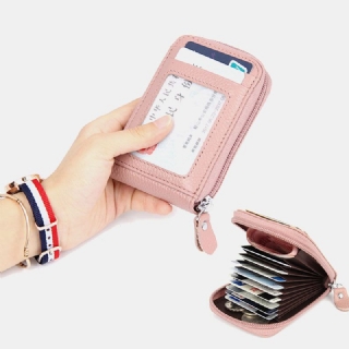 Naisten Aitoa Nahkaa Oleva Rfid Varkaudenesto Elinmuotoinen Monipaikkainen Korttikotelo Korttikotelon Lompakko