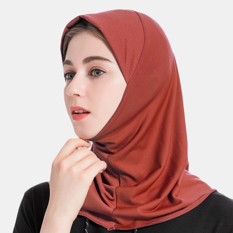 Naisten Hijab-huivi Kiinteä Kristallihamppu