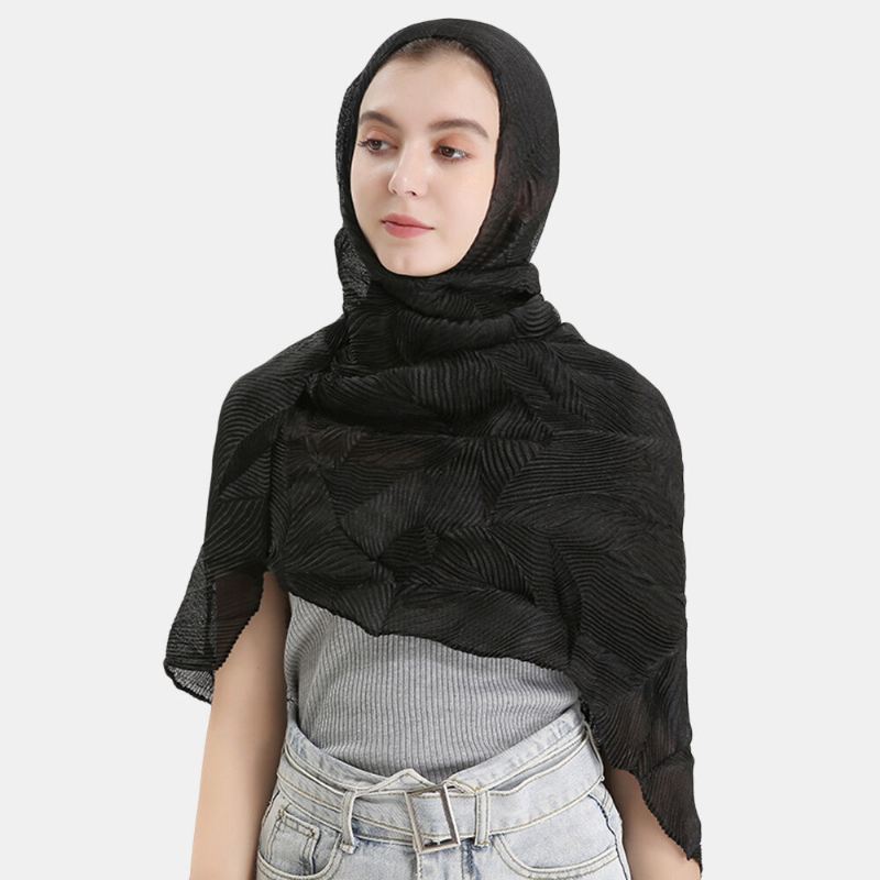 Naisten Polyesteri Yksivärinen Silkki Etninen Turbaani Hijab