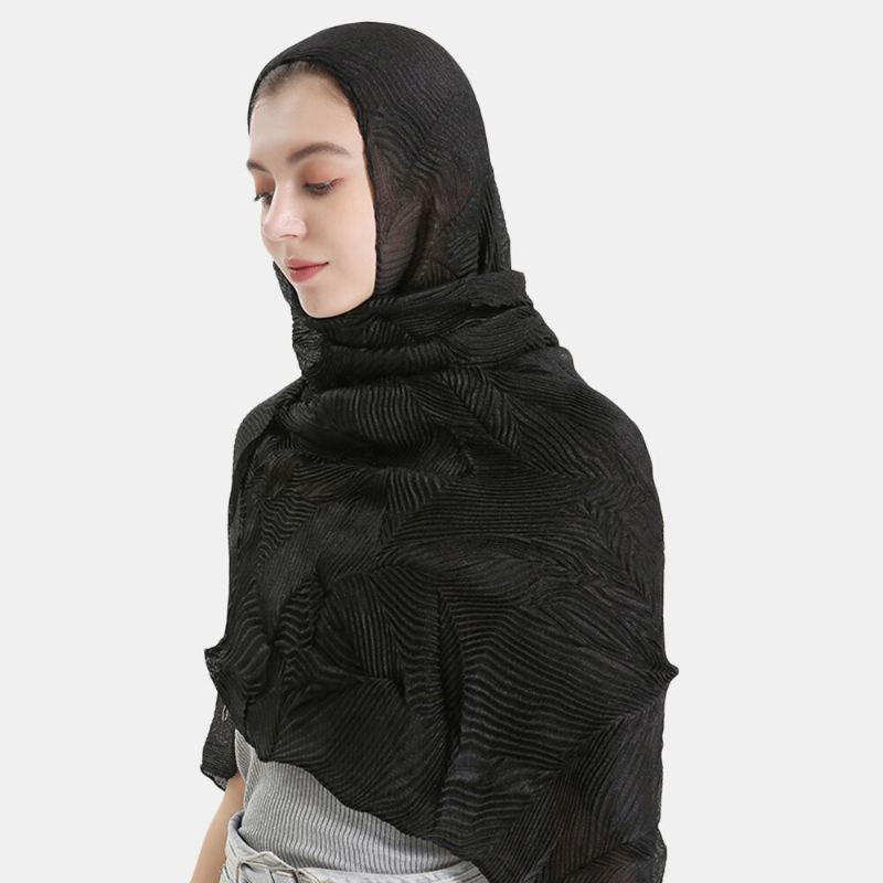 Naisten Polyesteri Yksivärinen Silkki Etninen Turbaani Hijab