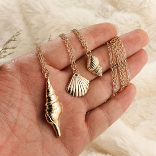 Bohemian Shell Riipus Monikerroksinen Kaulakoru Kotilo Ketju Kaulakoru Vintage Koruja Naisille
