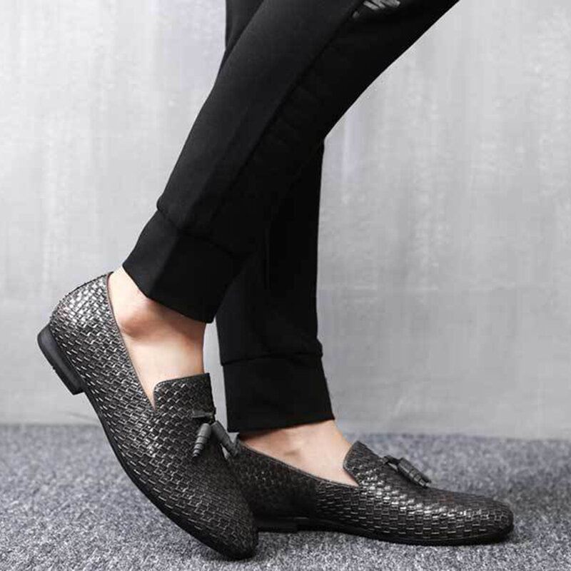 Miesten Aitoa Nahkaa Käärmekuvioinen Vapaa-aika Elegantti Bisnes Oxfords
