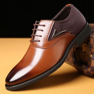 Mikrokuituinen Teräväkärkinen Formal Business Oxfords
