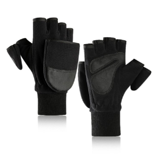 Uusi Kausi Fleece Lämpimät Käsineet Miesten Flip Laukku Viittaa Plus Paksu Outdoor Loupe Finger Kosketusnäyttö