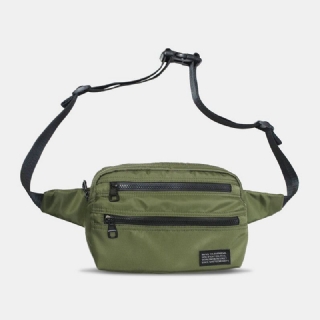 Miesten Nailon Kevyt Rento Vedenpitävä Kulutusta Kestävä Rintalaukku Crossbody Laukku Olkalaukku